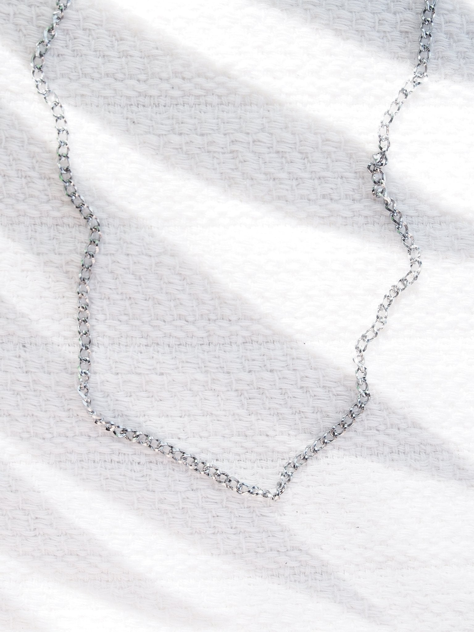 Stainless Steel Necklace - Unisex Men's Stainless Steel Curb Chain - Kahawai - ke aloha jewelry