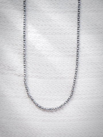 Stainless Steel Necklace - Unisex Men's Stainless Steel Popcorn Chain - Kaiholo - ke aloha jewelry