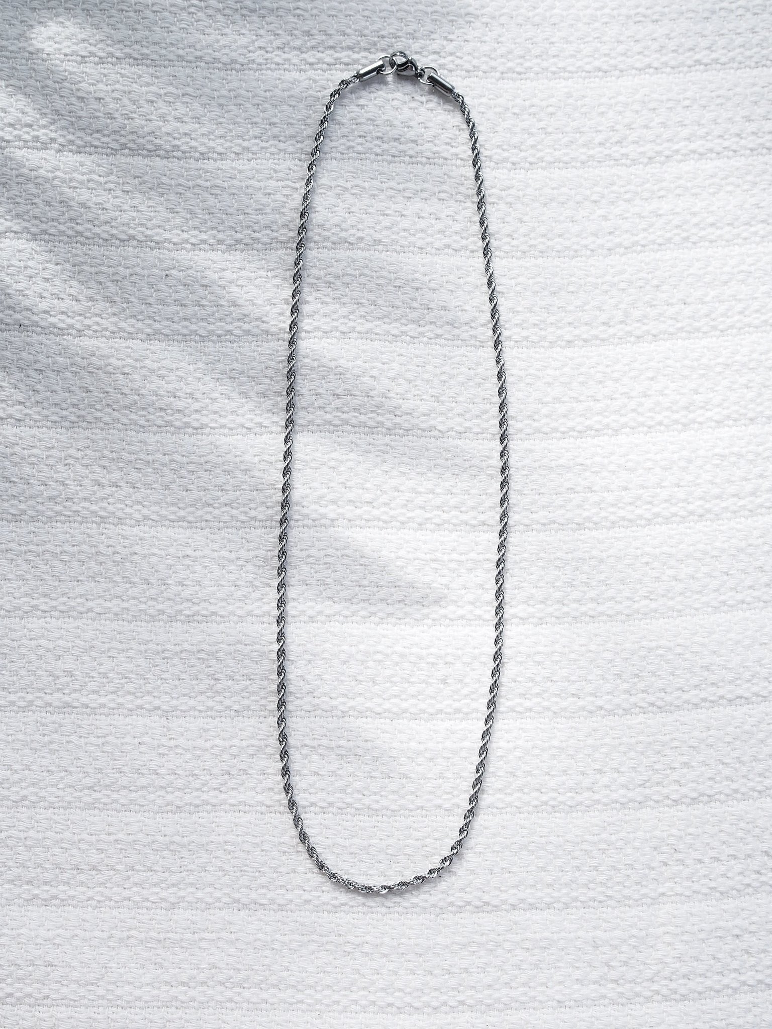 Stainless Steel Necklace - Unisex Men's Stainless Steel Rope Chain - Kapena - ke aloha jewelry