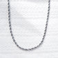 Stainless Steel Necklace - Unisex Men's Stainless Steel Rope Chain - Kapena - ke aloha jewelry