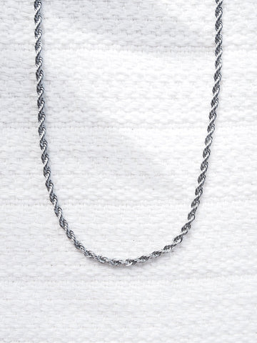 Stainless Steel Necklace - Unisex Men's Stainless Steel Rope Chain - Kapena - ke aloha jewelry