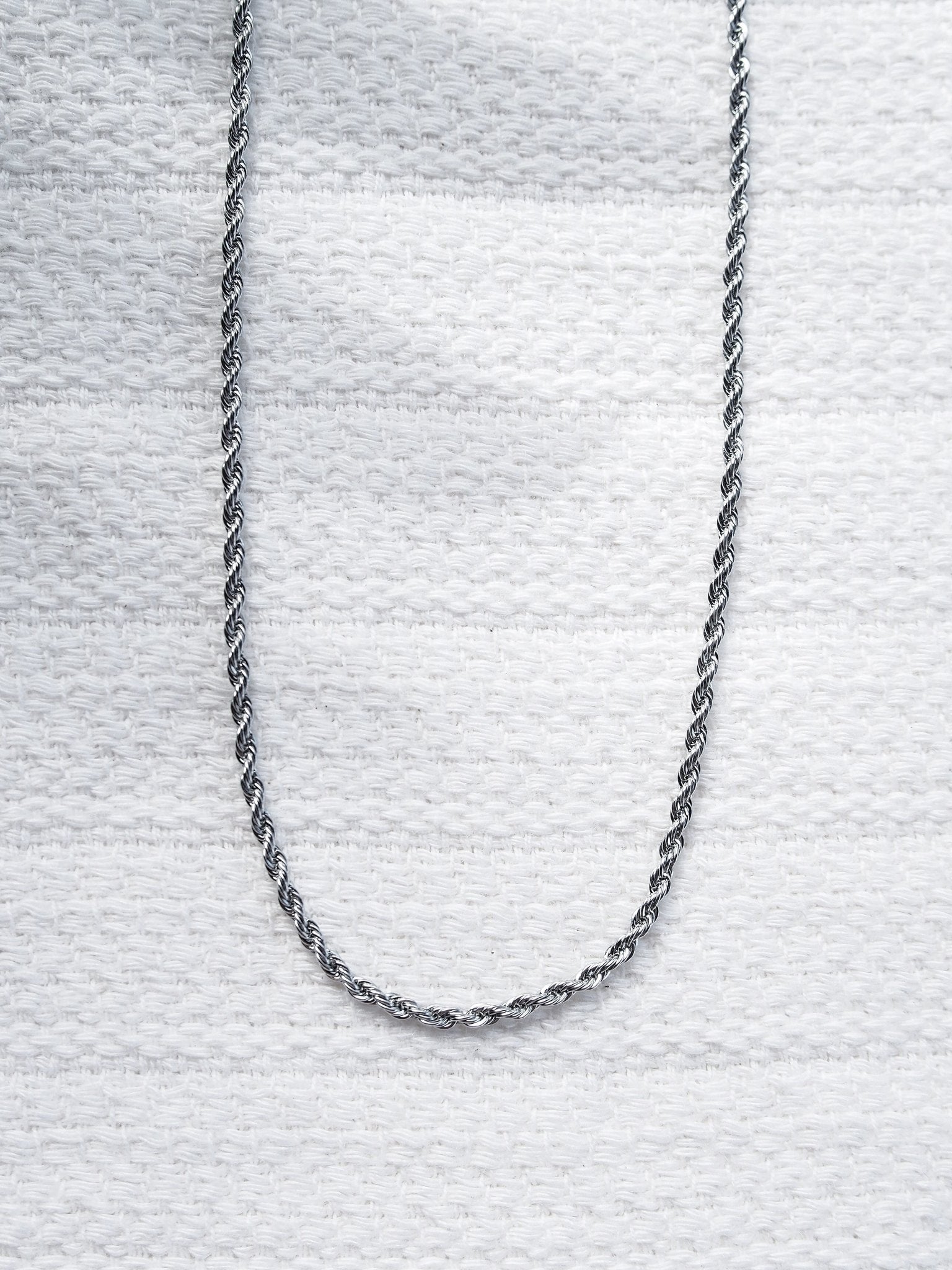 Stainless Steel Necklace - Unisex Men's Stainless Steel Rope Chain - Kapena - ke aloha jewelry