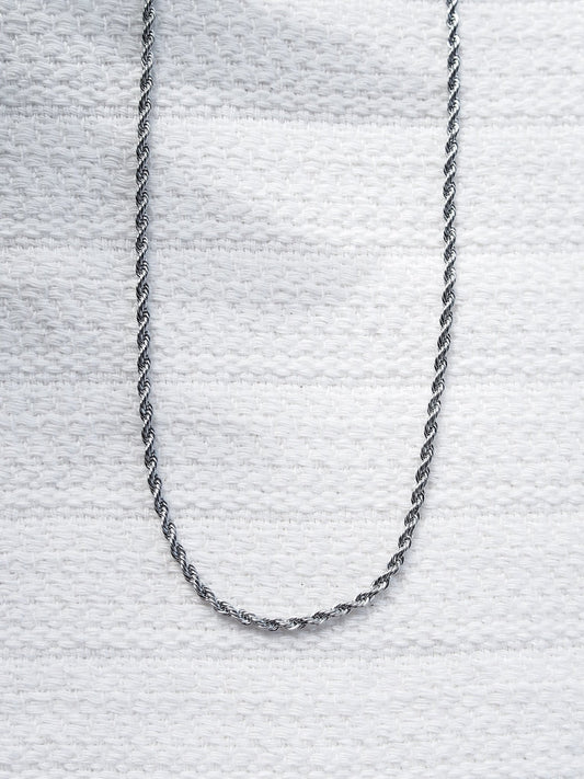 Stainless Steel Necklace - Unisex Men's Stainless Steel Rope Chain - Kapena - ke aloha jewelry