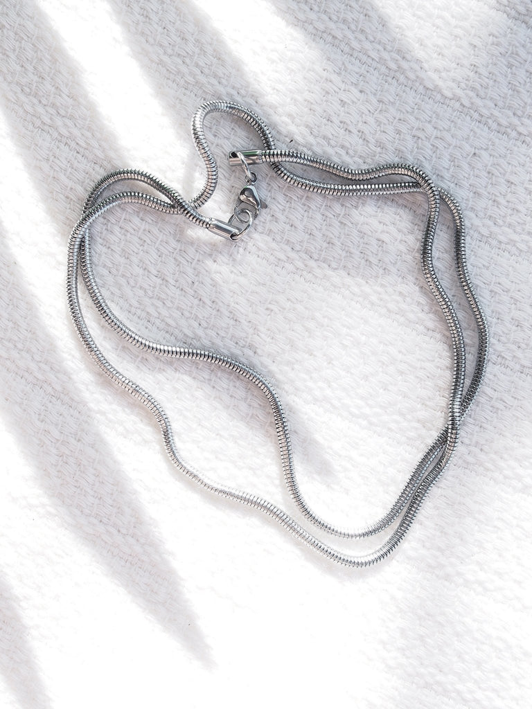 Stainless Steel Necklace - Unisex Men's Stainless Steel Snake Chain - Likeke - ke aloha jewelry