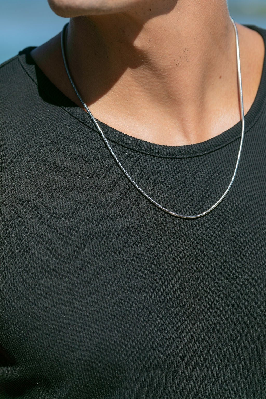 Stainless Steel Necklace - Unisex Men's Stainless Steel Snake Chain - Likeke - ke aloha jewelry