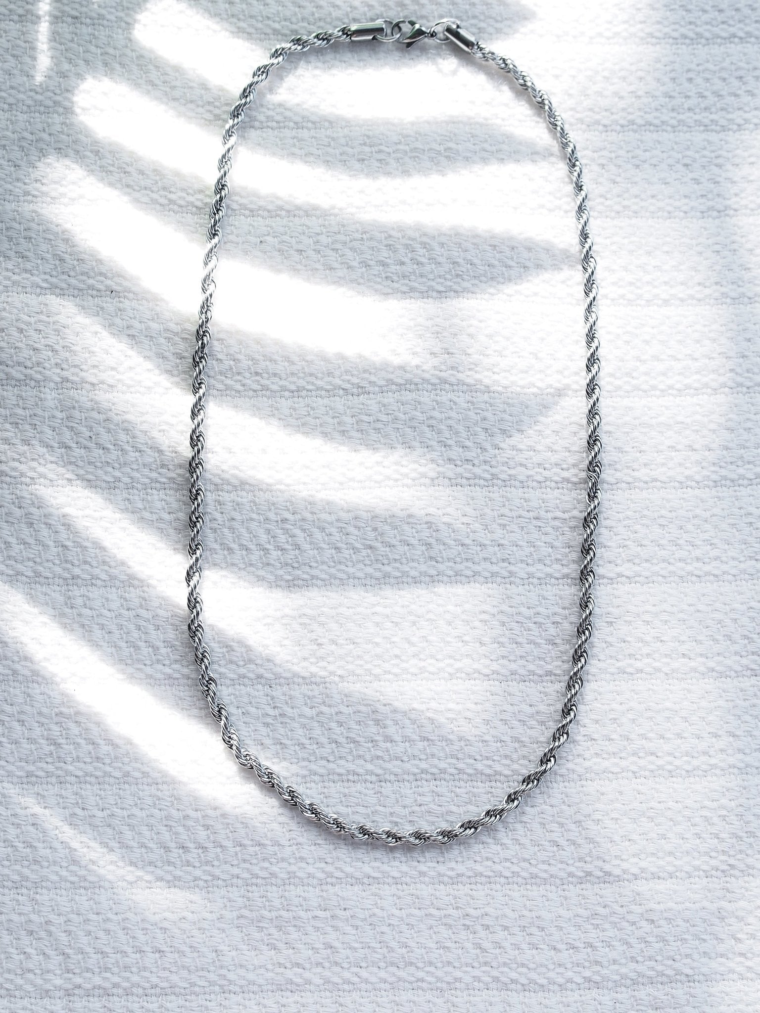 Stainless Steel Necklace - Unisex Men's Thick Stainless Steel Rope Chain - Kaikane - ke aloha jewelry