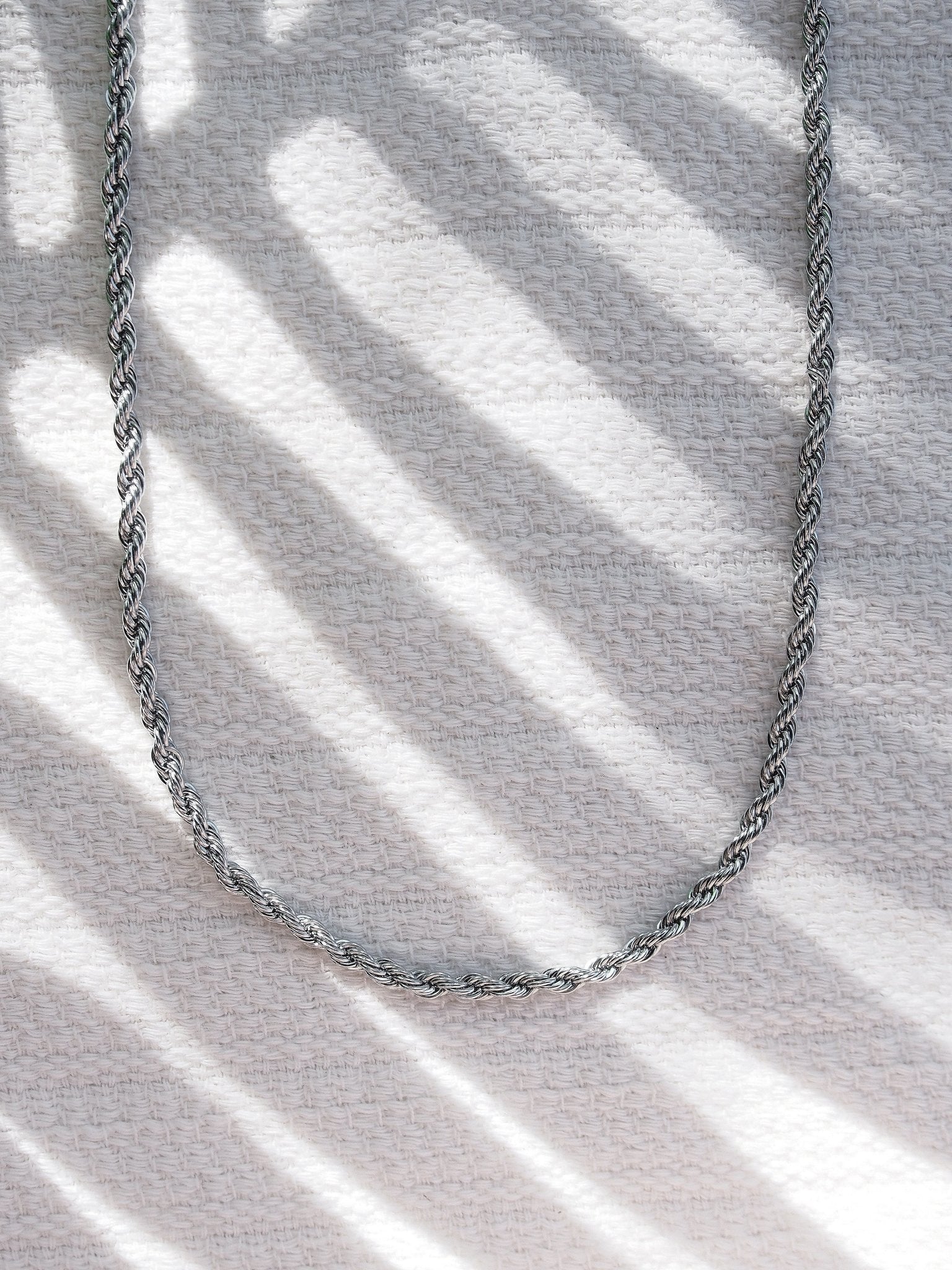 Stainless Steel Necklace - Unisex Men's Thick Stainless Steel Rope Chain - Kaikane - ke aloha jewelry