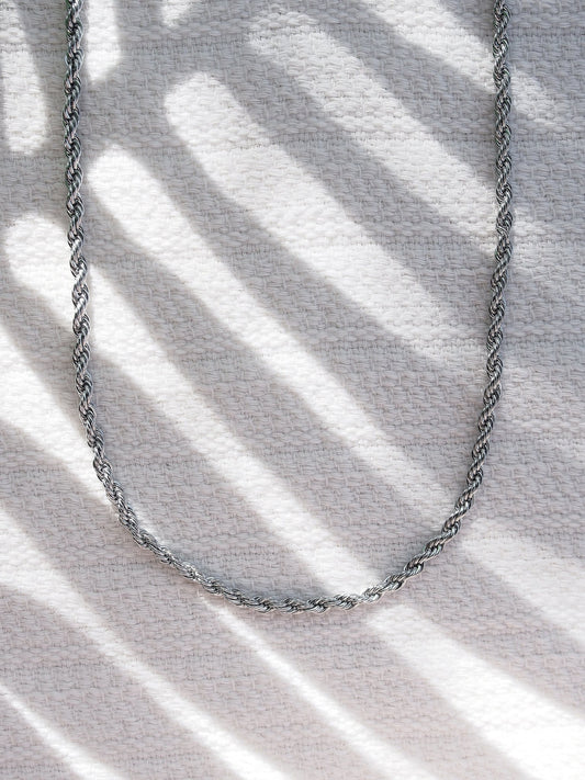 Stainless Steel Necklace - Unisex Men's Thick Stainless Steel Rope Chain - Kaikane - ke aloha jewelry