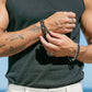 Bracelets - Unisex Men's Tigers Eye Lava Bracelet - Ekewaka - ke aloha jewelry