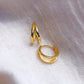 Earrings - Vermeil Double Hoop Earring - Alana - ke aloha jewelry