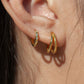 Earrings - Vermeil Double Hoop Earring - Alana - ke aloha jewelry