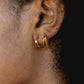 Earrings - Vermeil Double Hoop Earring - Alana - ke aloha jewelry