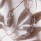 Gold Bracelet - White Freshwater Pearl Bead Bracelet - Keilani - ke aloha jewelry