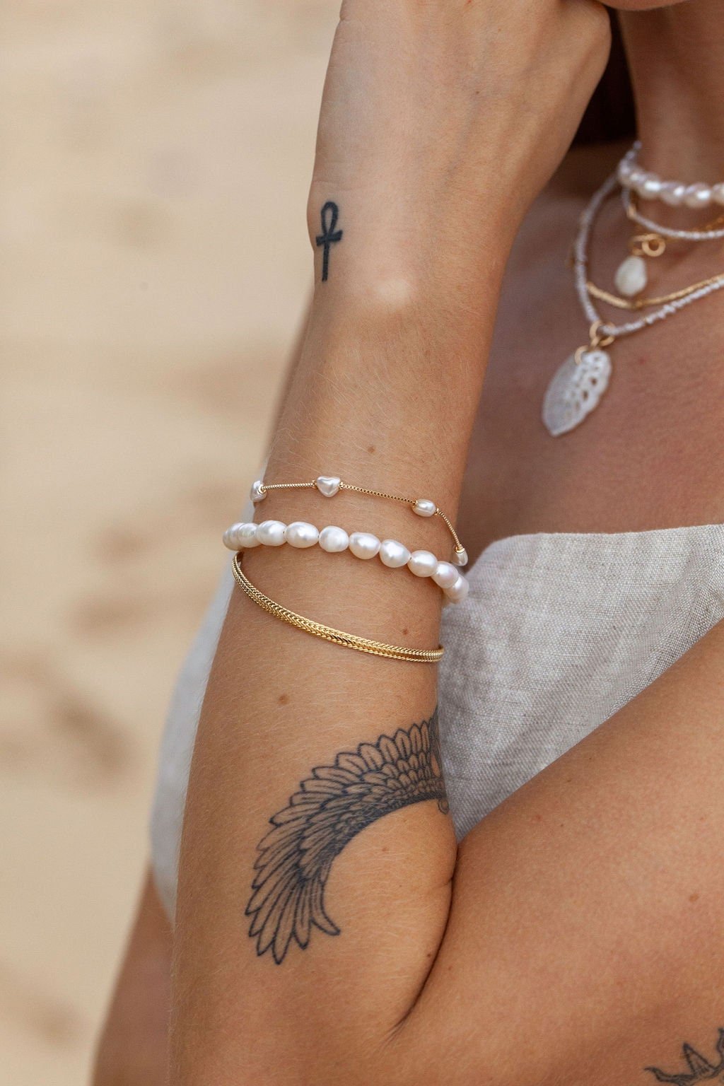 - White Pearl Bracelet - Ala - ke aloha jewelry