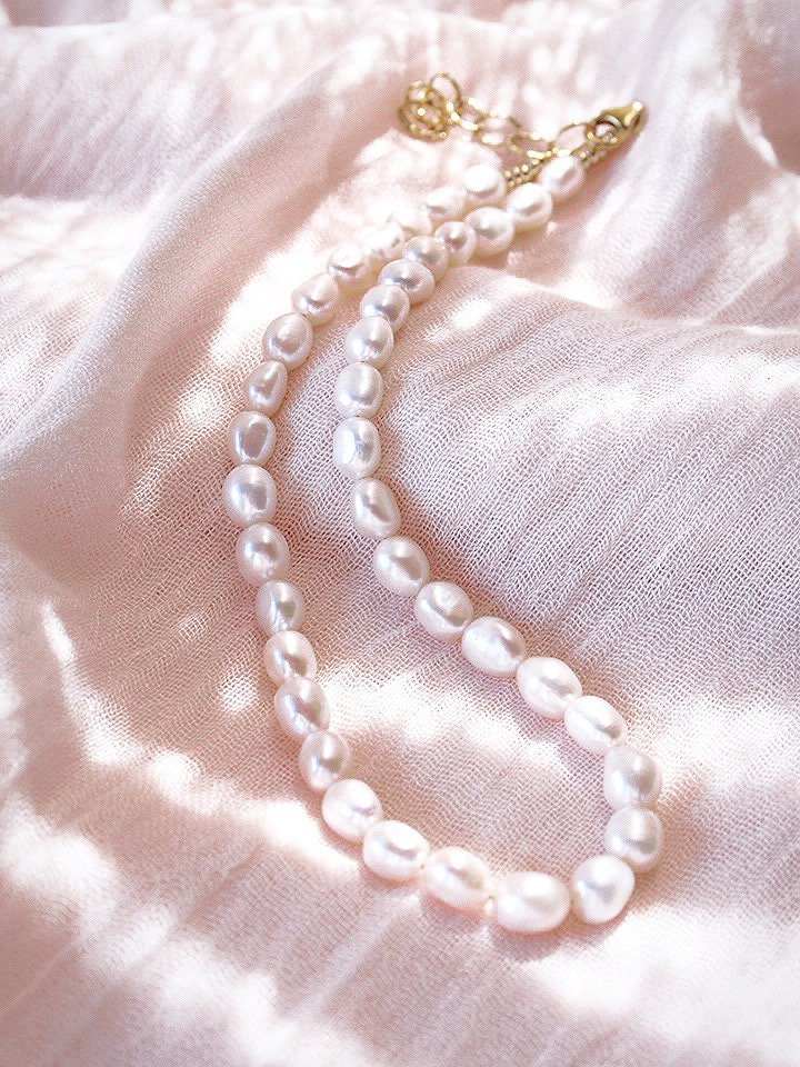 - White Pearl Choker Necklace - Ala - ke aloha jewelry