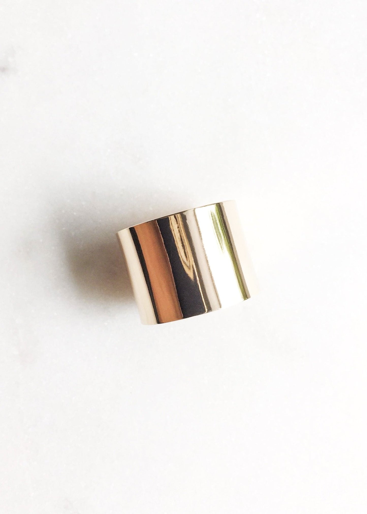 Sale - Wide Gold Filled Band Ring - Kalia