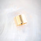 Wide Vermeil Gold Cigar Band Ring - Kahekili